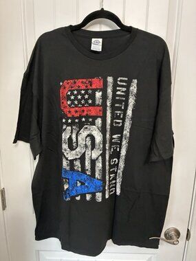 United We Stand Tee In Black Size 2XL